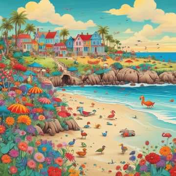 Dragon on the beach 