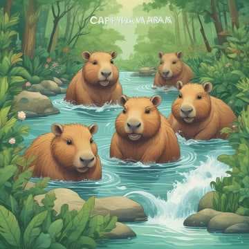 Capybaras en fête