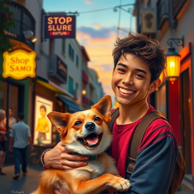 Sammy liebt Hunde mehr als Menschen