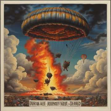Parachutes of Many Troops