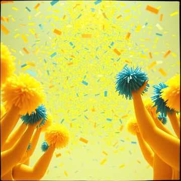 Pom-Poms in the Sky