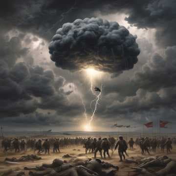 Parachutes of Many Troops