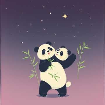 Panda Kecil Ceria