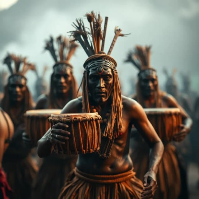 African Voodoo Rising Dark Tribe