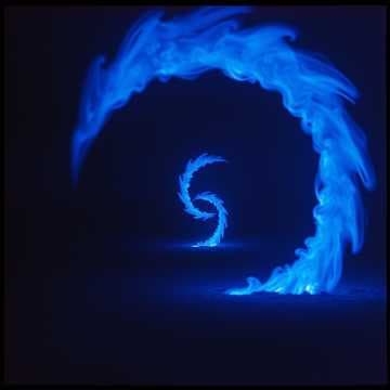 Blaues Feuer 