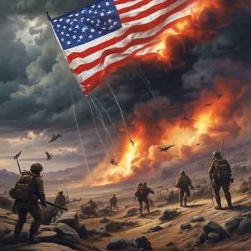 Parachutes of Many Troops