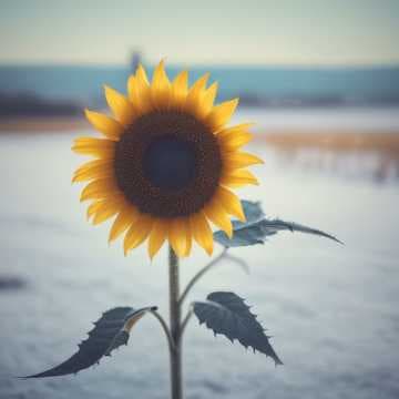 Girasoles en Invierno