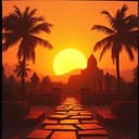 Sonne über dem Meer