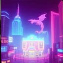 Neon Dragon's Roar
