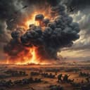 Parachutes of Many Troops