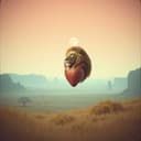 Cuore Contorto Sul Vento