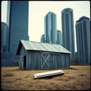 Urban Shadows on a Dusty Road