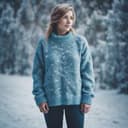 Kevin's Fuzzy Blue Sweater