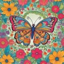 Mariposa que vuelas por la vida. Autor: A.A.Mc.V