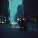 Richter Dredd fährt durch die Nacht