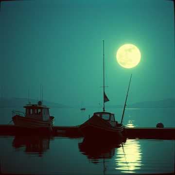 South port lonely fishing night