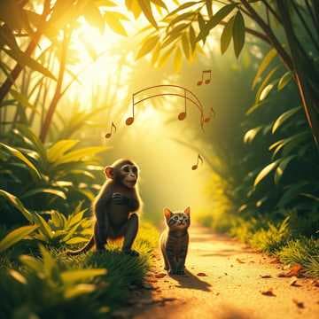 شرارتی بندر اور چھوٹی بلی