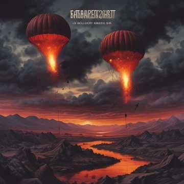 Parachutes of Many Troops