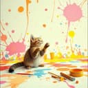 Catarina e Lavigne pintando o mundo