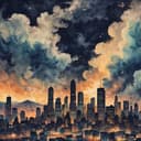 Lichterspiel und Rauch