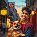 Sammy liebt Hunde mehr als Menschen