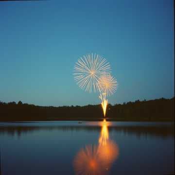 Starry Night Fireworks Bang