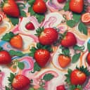 Whipped cream and strawberries 