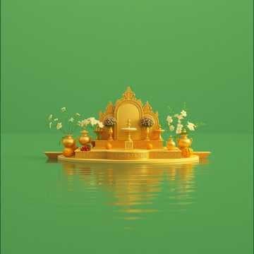 రత్నైః కల్పితమాసనం