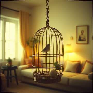 Her cage