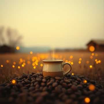 Boaba neagra de cafea