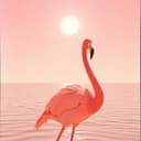 The Pink Funny Flamingo