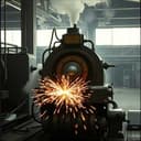 Мишаня на заводе