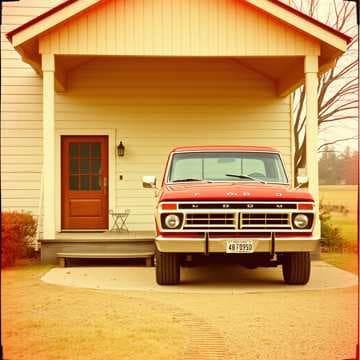 Red Ford Truck