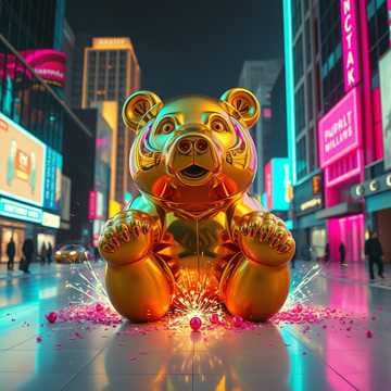 Boujee Bear theme living 