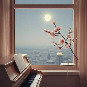 月が綺麗ねって