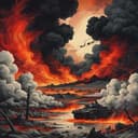 Parachutes of Many Troops