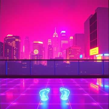 Neonowe Ulotne Serce