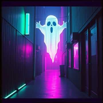 Ghost Face Synthwave Storm