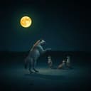 The hyena eat the meerkats