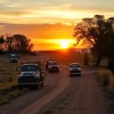 Rolling Down a Dirt Road