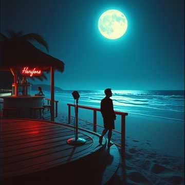 Midnight Serenade at the Beach