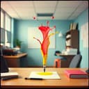 펜은 다섯 자루다!