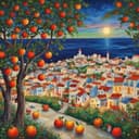 Apfelsaft beim Griechen