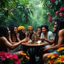 Grünes Glück Schweben