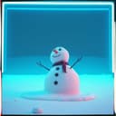 Melting snowman by jojangwoo