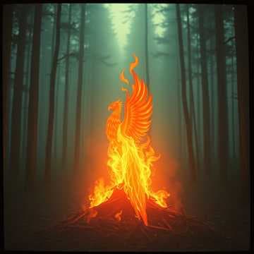 Femme en flammes