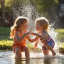 Glitzern im Allwetterbad