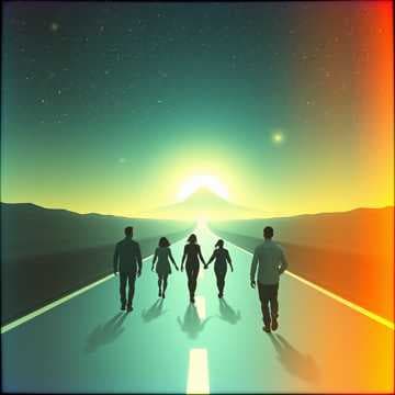 Être heureux tous ensemble sans délai.