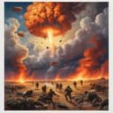 Parachutes of Many Troops