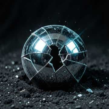 Schwarzes Herz im Stroboschein